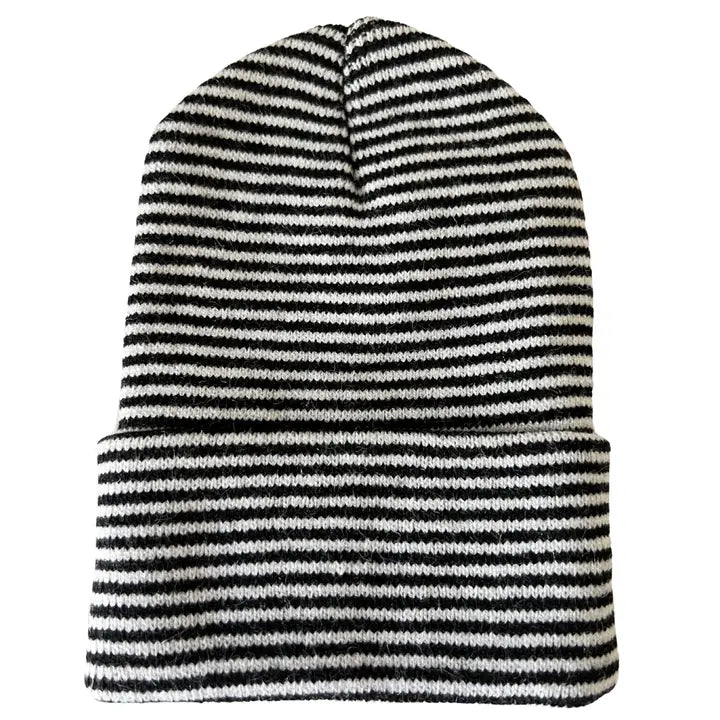 BABY'S FIRST BEANIE - BLACK & WHITE