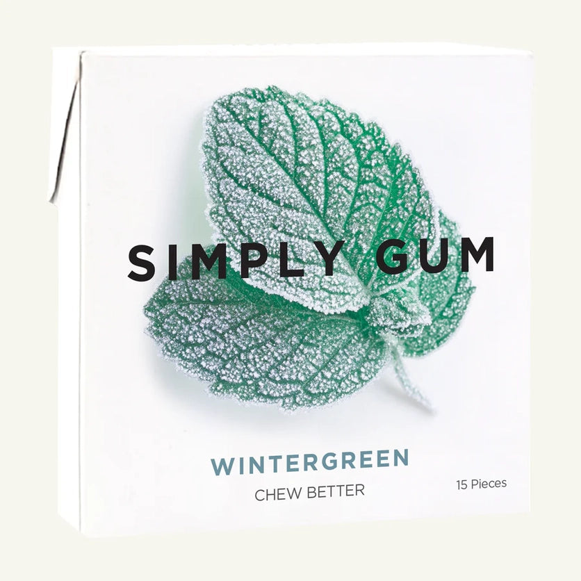 WINTERGREEN NATURAL CHEWING GUM