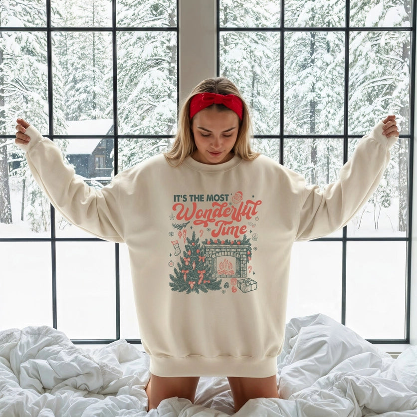 IT'S THE MOST WONDERFUL TIME CREWNECK SWEATSHIRT