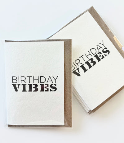 BIRTHDAY VIBES CARD