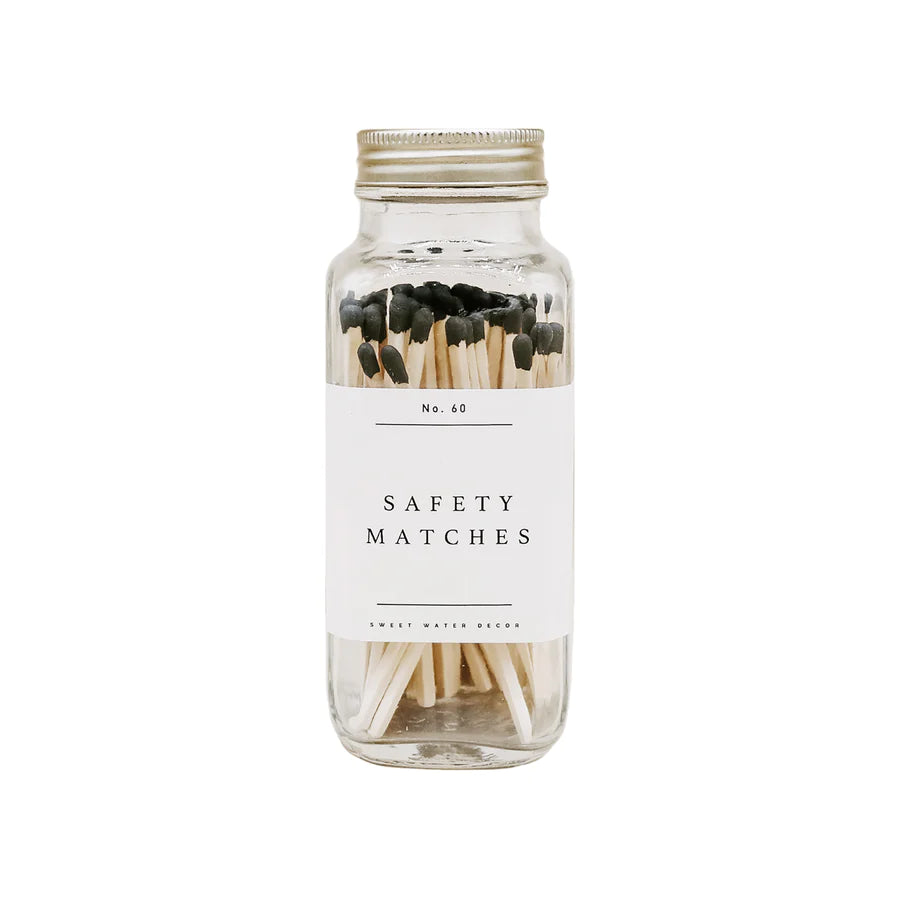 BLACK TIP SAFETY MATCHES - 60 COUNT, 3.75"