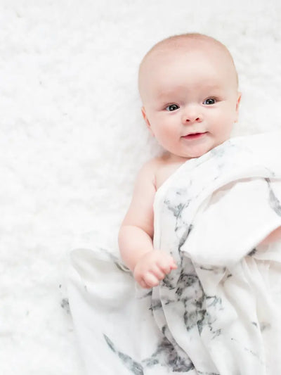 MARBLE BAMBOO MUSLIN SWADDLE